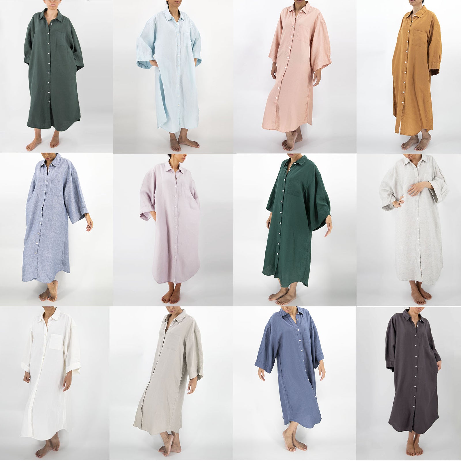 mei linen house dress