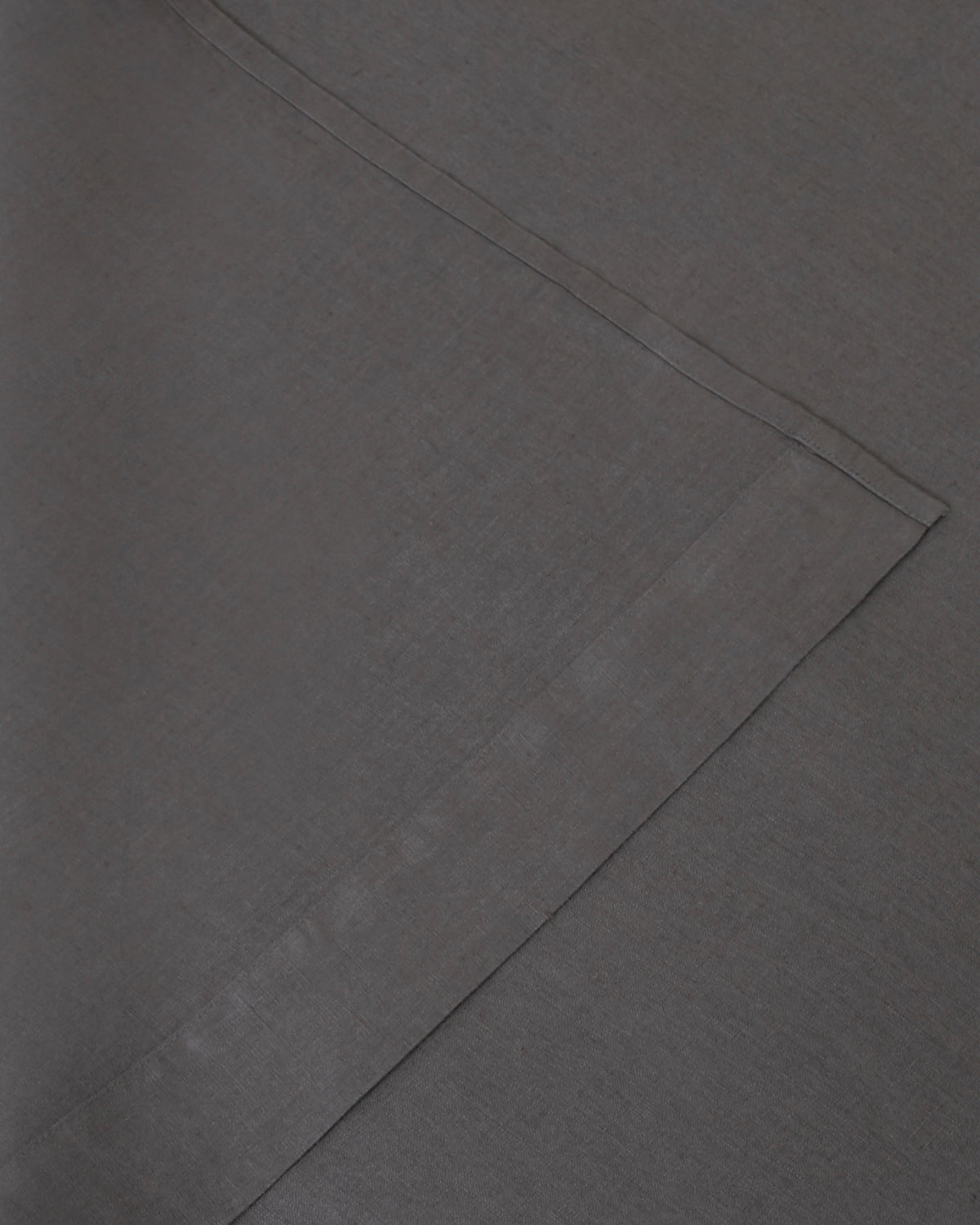 Close up of dark gray storm sheet set