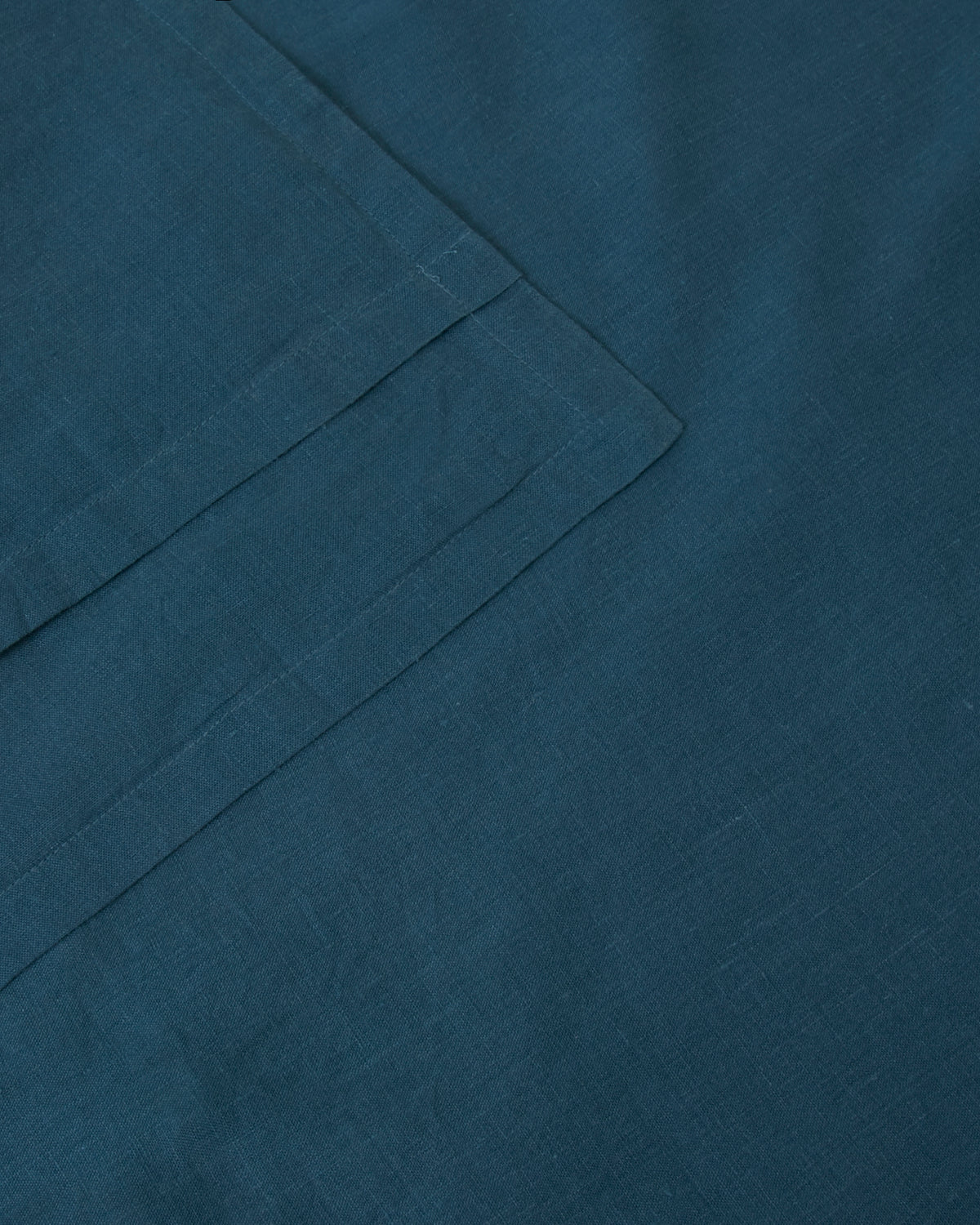 Close-up of adriatic dark blue pair of pillowcases