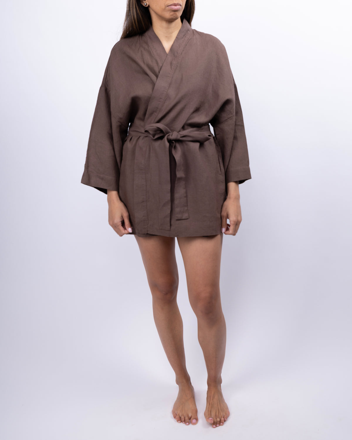 Frances Short French Linen Robe