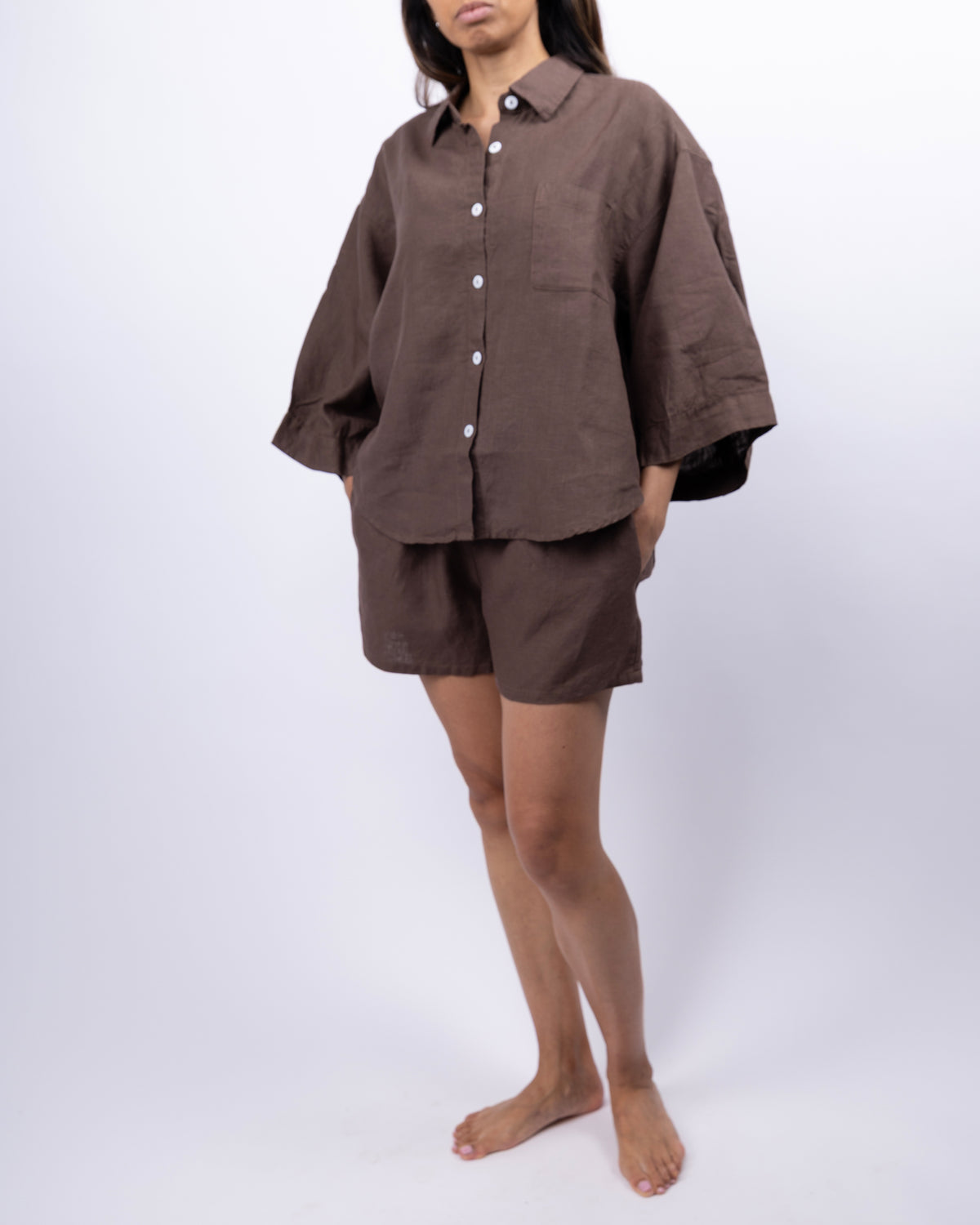 Carrie Linen Sleepwear Set