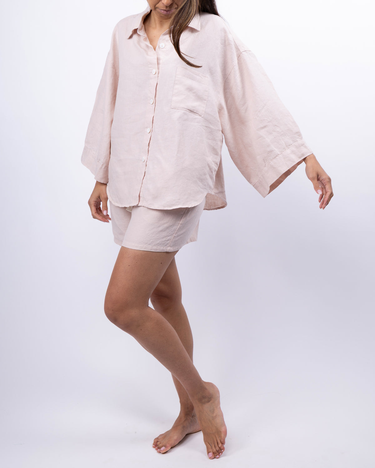 Carrie Linen Sleepwear Set