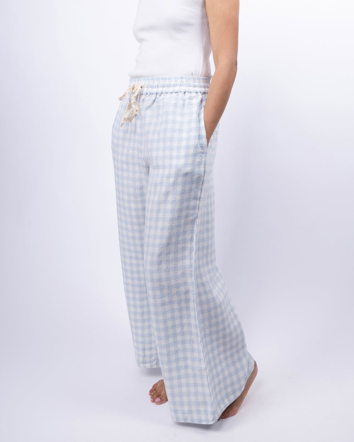 Ava Wide Leg Linen Pant