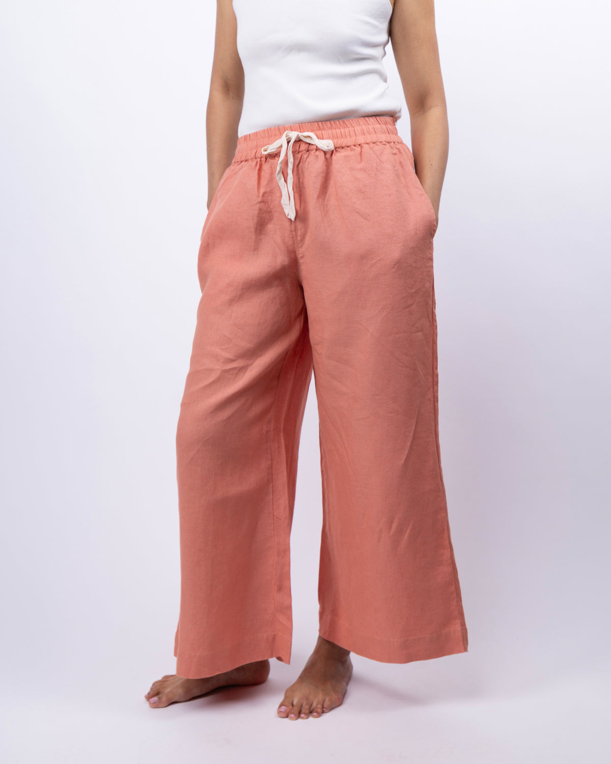 Ava Wide Leg Linen Pant