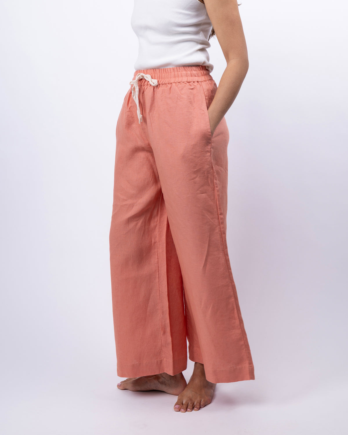 Ava Wide Leg Linen Pant