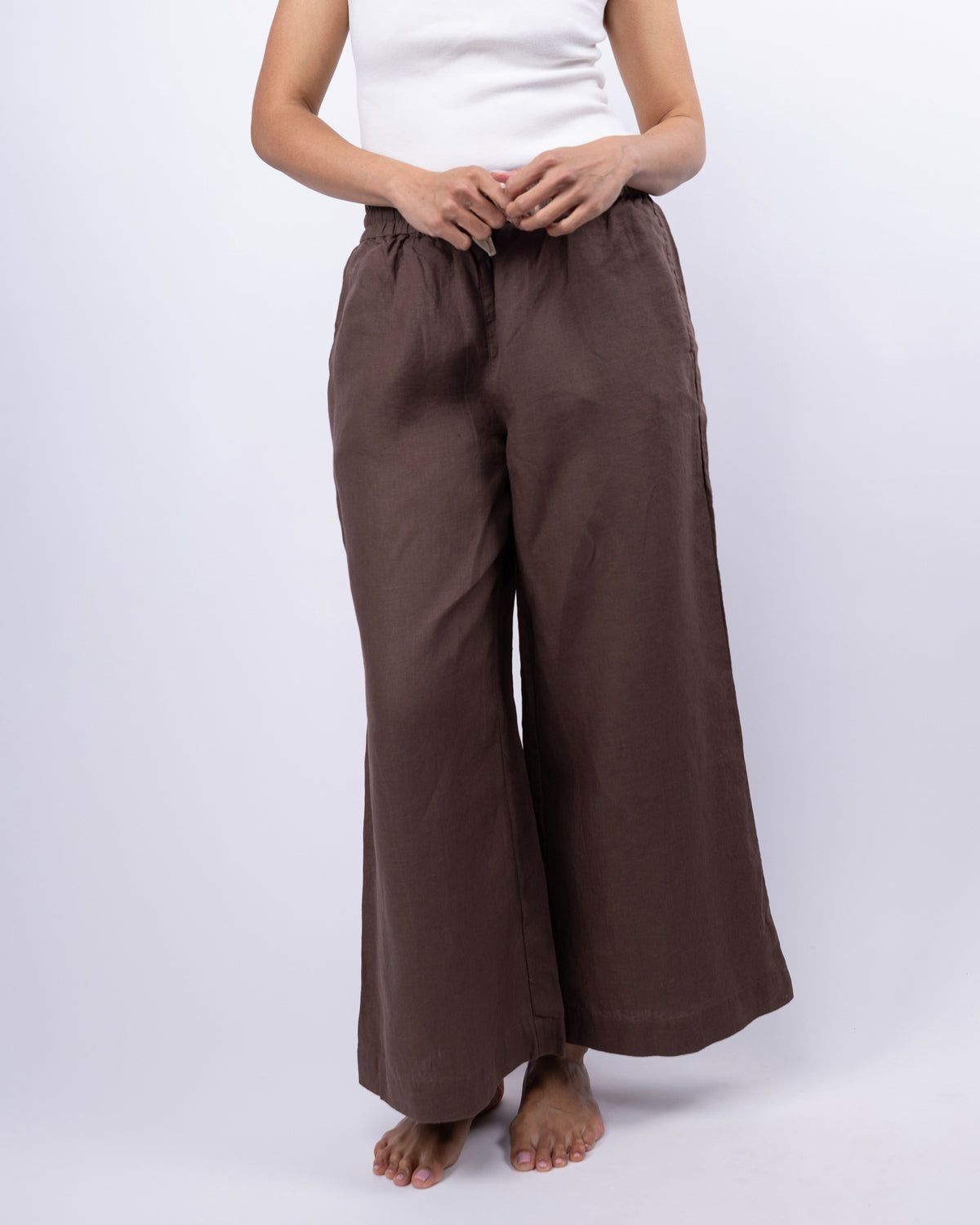 Ava Wide Leg Linen Pant
