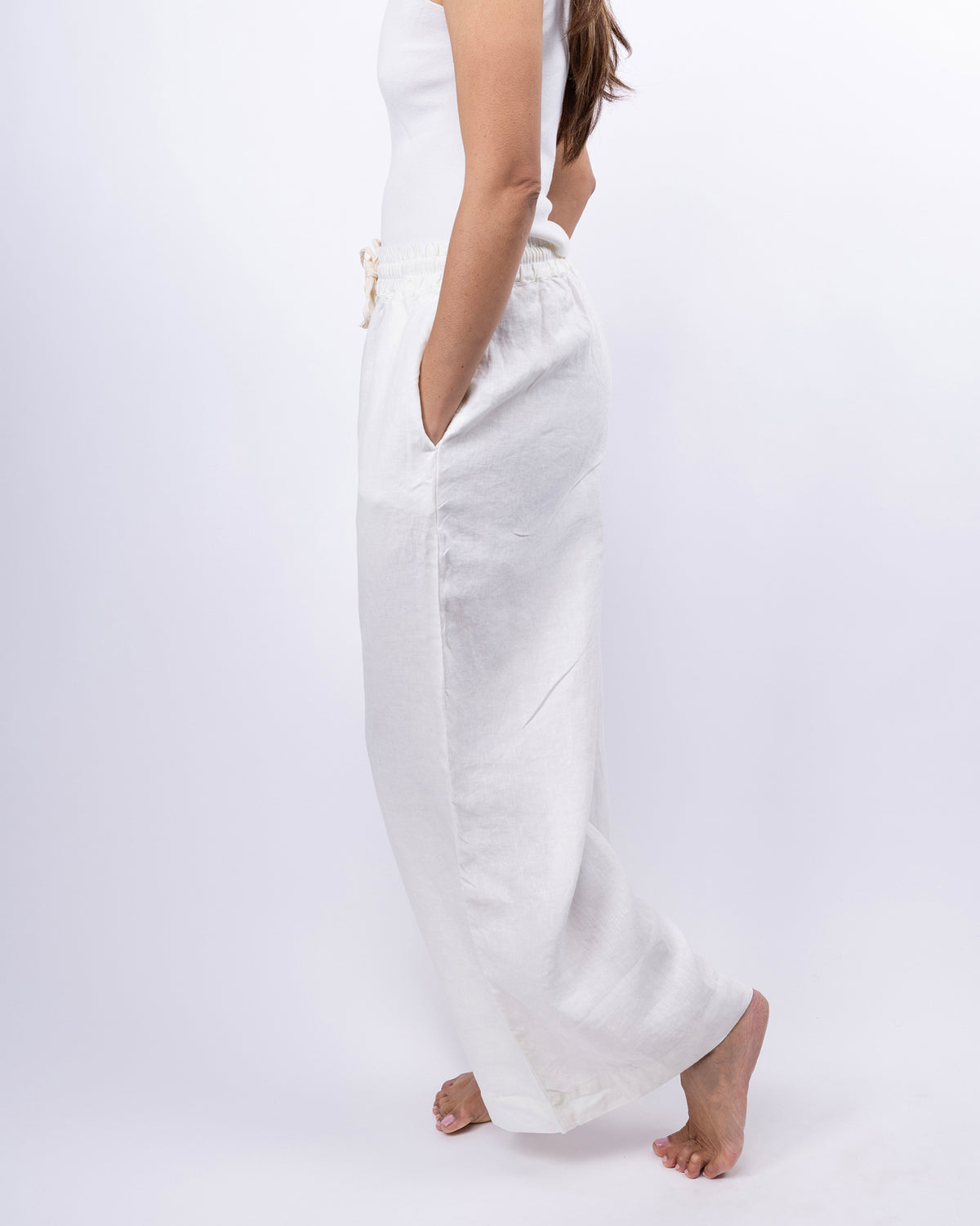 Ava Wide Leg Linen Pant