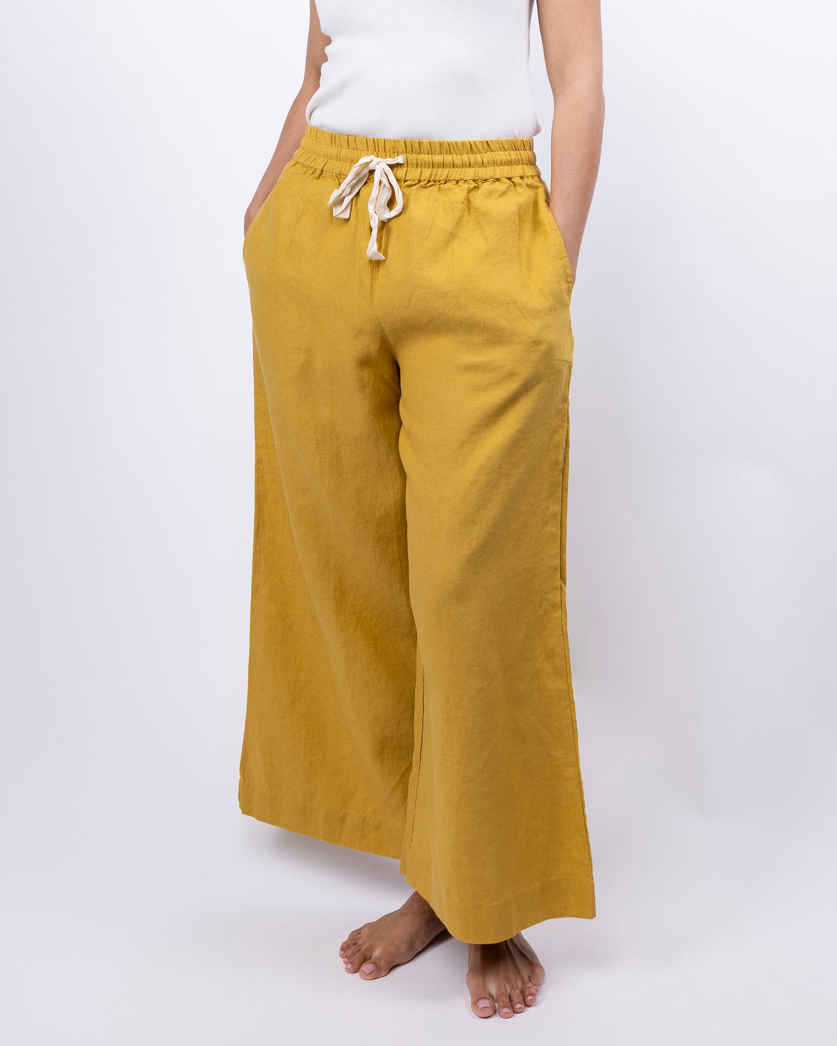Ava Wide Leg Linen Pant