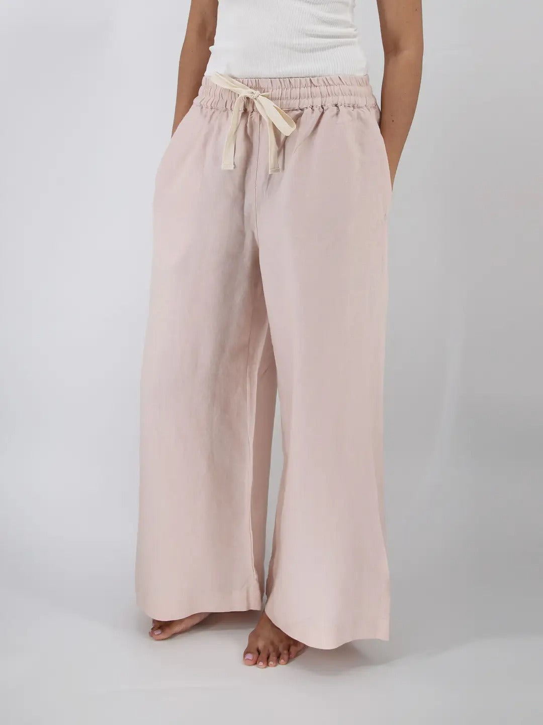 Ava Wide Leg Linen Pant