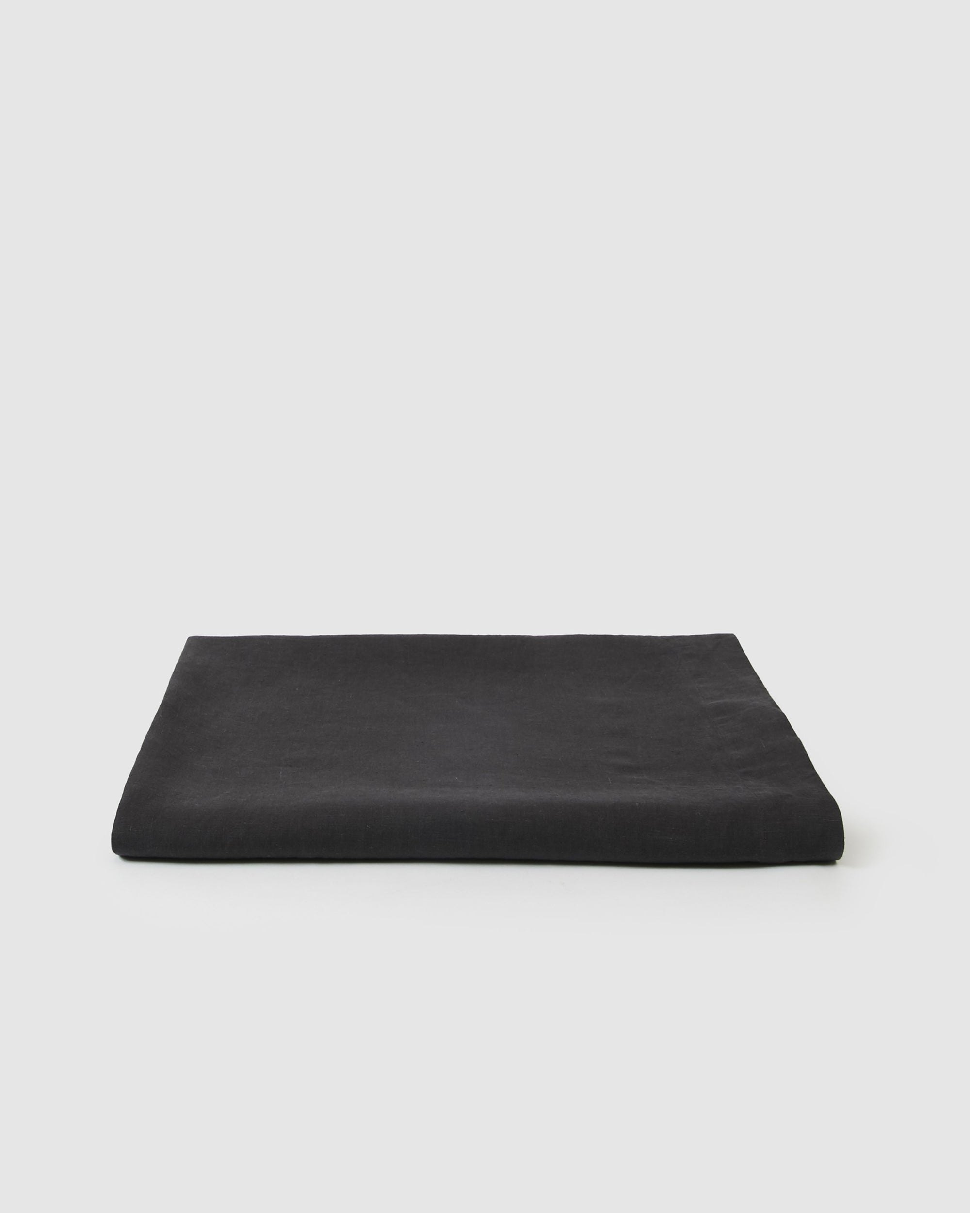 Babette Linen Tablecloth in Charcoal Gray