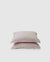 Pair of filled pillowcases in light pink blush